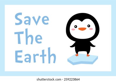 penguin save the earth poster 