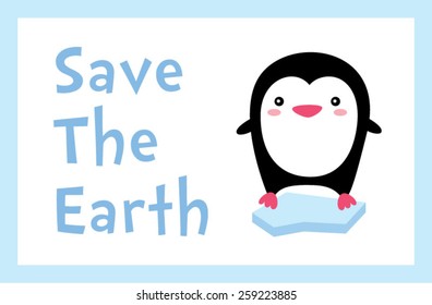 penguin save the earth poster