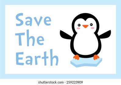 penguin save the earth poster 