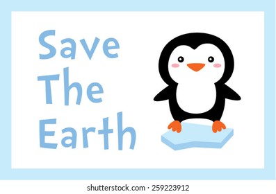 penguin save the earth poster 