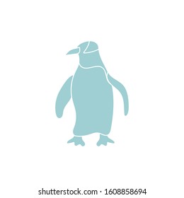 penguin sea life animal isolated icon vector illustration design