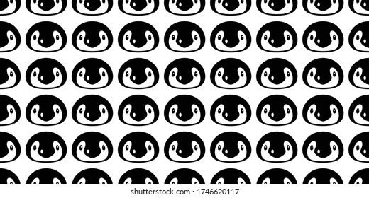 penguin seamless pattern cartoon illustration