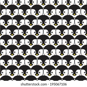 Penguin Seamless Pattern Fabric, Papers, and Wallpaper