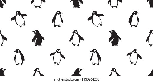 ペンギンのシームレスな模様のベクター鳥のサケの漫画のスカーフ分離型タイル背景に壁紙イラストの落書き のベクター画像素材 ロイヤリティフリー Shutterstock