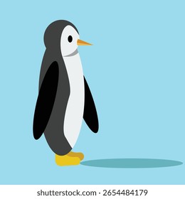 pinguim vista lateral vetor design limpo e único mais recente ilustração