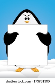 penguin and signboard show index