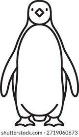 Pinguim silhueta ícone vetor antártico contorno de pássaro vida selvagem emblema polar ave marinha gráfico congelado natureza mascote símbolo símbolo ilustração