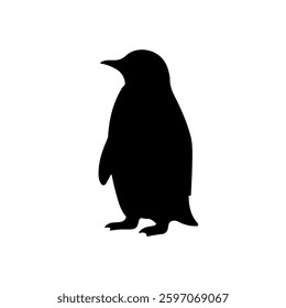 Penguin silhouette vector silhouette vector icon sign symbol illustration design.