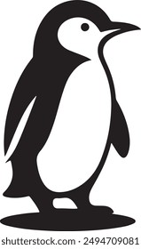 Penguin   silhouette vector style illustrator