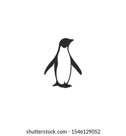 Penguin silhouette vector,icon on a white background