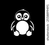 penguin silhouettes vector design, penguin icon.