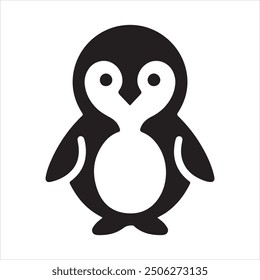 penguin silhouettes vector ,penguin symbol