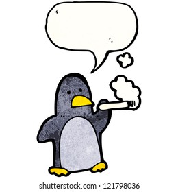 cigarro con pingüino