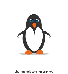penguin standing on a white background