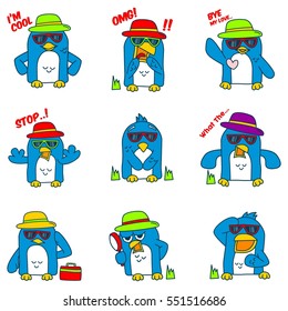 Penguin Sticker Set