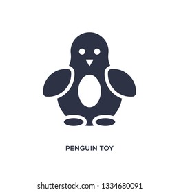 penguin toy icon. Simple element illustration from toys concept. penguin toy editable symbol design on white background. Can be use for web and mobile.