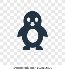Penguin toy vector icon isolated on transparent background, Penguin toy transparency logo concept