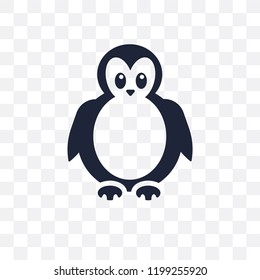 Penguin transparent icon. Penguin symbol design from Animals collection. Simple element vector illustration on transparent background.