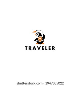 penguin travel logo design inspiration