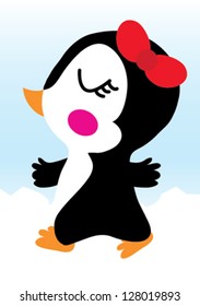 penguin / T-shirt graphics / cute cartoon characters / cute graphics for kids / Book illustrations / textile graphic