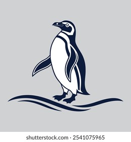 die Pinguin-Vektorgrafik