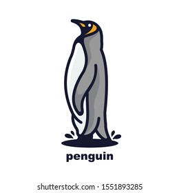 penguin vector design mascot icon wild animal cartoon awesome ready for use