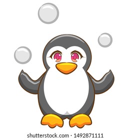 penguin vector graphic clipart design