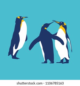 penguin vector graphic element design