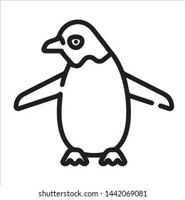 penguin vector icon simple and modern flat symbol for web site