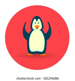 penguin, vector illustration