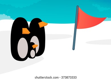 Penguin vector illustration