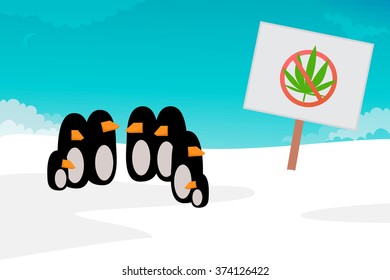 Penguin vector illustration