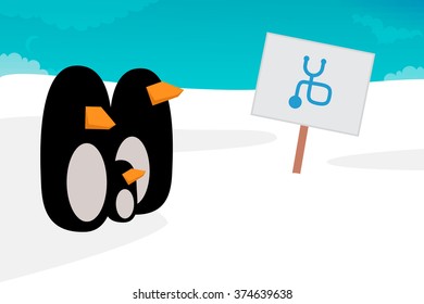 Penguin vector illustration