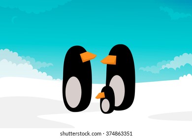 Penguin vector illustration