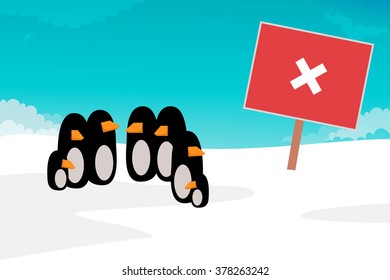 Penguin vector illustration