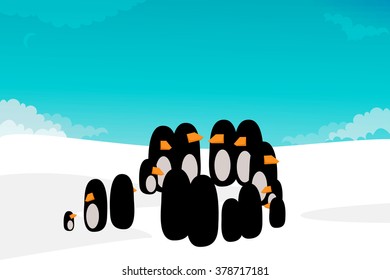 Penguin vector illustration