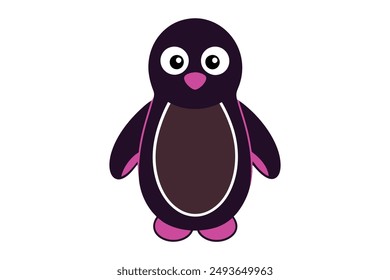 Penguin Vector Illustration - Cartoon, Clipart, and Line Art Design