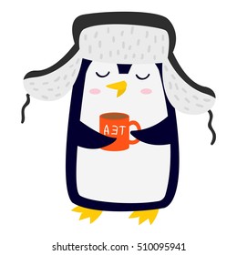 Penguin vector illustration character