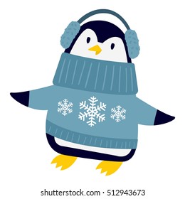 Penguin vector illustration character