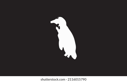 penguin vector illustration design black and white
