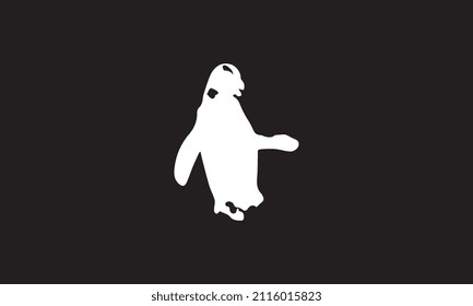 Pinguinvektorgrafik-Design, schwarz-weiß