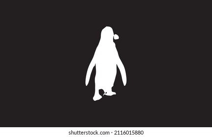 penguin vector illustration design black and white