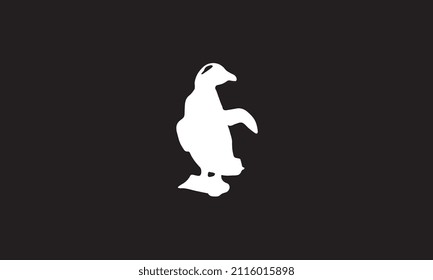 penguin vector illustration design black and white