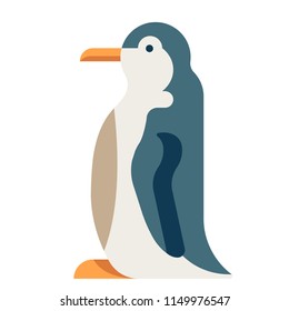 Penguin vector illustration in flat color design