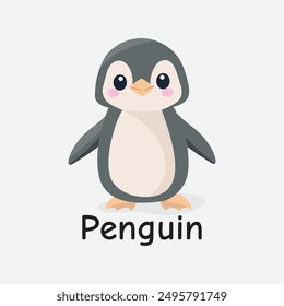 Penguin Vector Illustration: Flightless Marine Bird