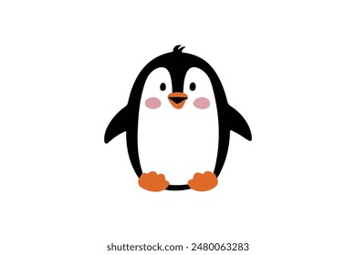 Penguin vector illustration isolated on a white background