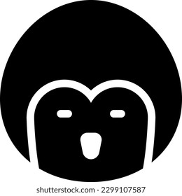 penguin Vector illustration on a transparent background. Premium quality symmbols. Glyphs vector icons for concept and graphic design.
