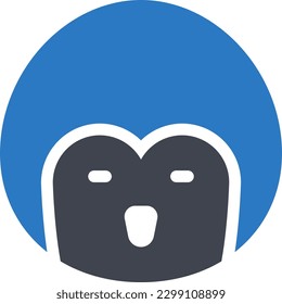 penguin Vector illustration on a transparent background. Premium quality symmbols. Glyphs vector icons for concept and graphic design.