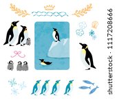 Penguin Vector Illustration Set