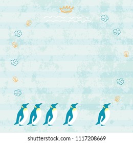 Penguin Vector Illustration Set